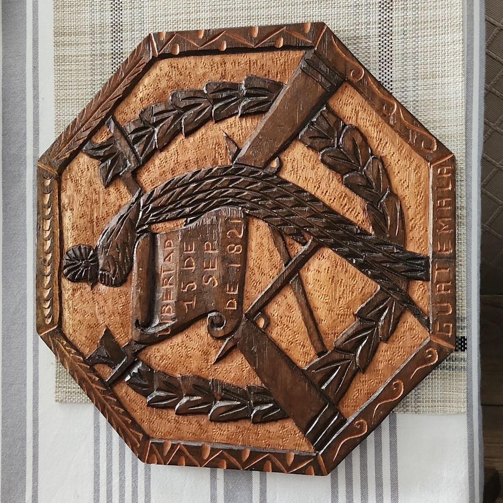 Handcrafted Wooden Plaque with Stain Finish